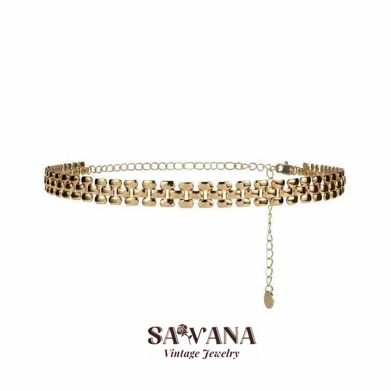 18K Gold Plated Fashion Design Necklace SAWANAJewelry