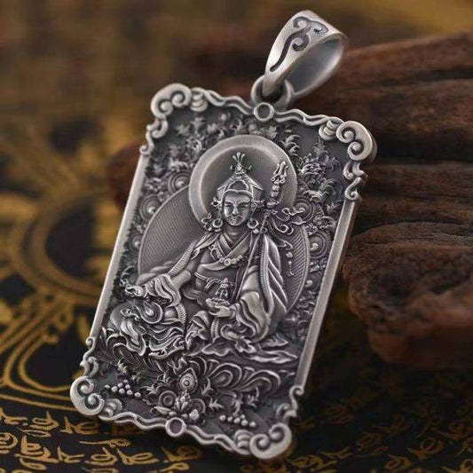 Sterling Silver Vintage Buddha Necklace - miracleimy