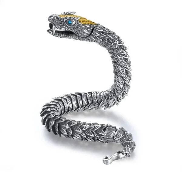 Sterling Silver Handmade Snake Chain Bracelet miracleimy